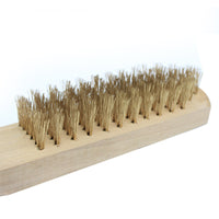 Industrial Wire Brush with Wooden Handle for Cleaning Rust and Polishing