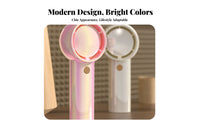 Portable Handheld Mini Fan Compact Size USB Rechargeable Fan Adjustable Speed Settings Lanyard Friendly for Students, Dormitory, Travel, Office, Outdoor