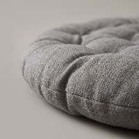Thick Floor Cushion Linen, Breathable Floor Pillow for Meditation, Soft Floor Cushion for Living Room, Thick Tufted Floor Cushion