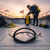 Braided Hose Sturdy Scuba Pressure Gauge Hose Heavy-Duty for Divers