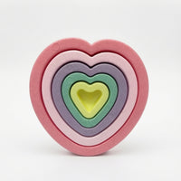 Heart Stepping Stone Stackable Foam Stepping Stone Sturdy for Classroom, Kids
