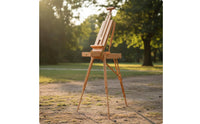 Painter Easel Box Foldable Folding Tripod Easel Height Adjustable for Artists, Studio