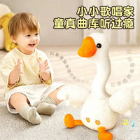 Yellow Duck Plush Toy with Recording and Dancing Function