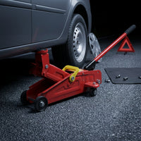 Slim-Profile Hydraulic Floor Jack Manual Hydraulic Trolley Jack Portable Heavy-Duty for Mechanics, Car Owners, Garage
