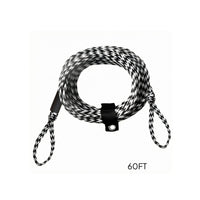 16-Strand Tubing Tow Rope Hollow-Braid Heavy-Duty Tow Rope Resistant Water Sports Equipment Loop Ends for Boating