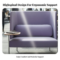 Highrear Design side supportchair with rotating Tablet Enclosed Shape Oversized side supportchair Soft Upholstery Lounge Chair for Business Owners, Interior Designers, Apartment Dwellers, grooming lounge, Reception Area, Bedroom