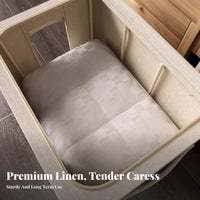 textile Storage Box Sturdy Construction foldable Wardrobe Organizer Stackable