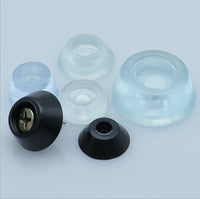 Half-Round PVC Non-Slip Furniture Pads for Tables, Chairs, and Sofas