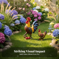 Cock Statue Indoor Outdoor Use Farmhouse Cock Statue Realistic Design