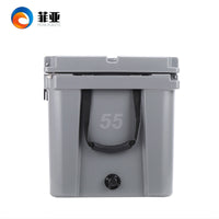 55L Large Capacity Insulated Cooler Box for Fresh Food Transport with Optional Wheels