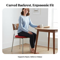 Vintage Aesthetic Wood and Metal Chair Space-Saving Dining Seating Minimalist design Household Furniture sturdy Construction for Apartment Dwellers, Interior Designers, Kitchen, Bistro, Living Room, Home Office