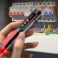 Transparent Sensor Tip Non-Non-Touch Voltage Tester Slim Non-Non-Touch Voltage Tester Side Clip Circuit Break-Point Tester Display Window for Electricians, Technicians