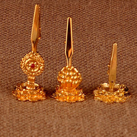 Alloy Lotus Incense Holder Clip for Sticks and Coils