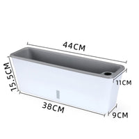 Rectangular Self-Watering Planter for Narrow Balconies