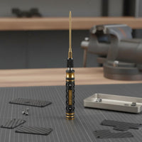 12 in 1 Screwdriver Set Titanium Coated Mini Model Repair Screwdriver Non-Slip Grip Compact Repair Tool Set for Workbench