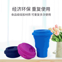 Collapsible Silicone Water Bottle, Portable & High-Temperature Resistant for Outdoor Sports