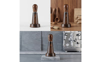 Rust-Resistant Espresso Distribution Tool with Stand Compact WDT Tool with Wooden Handle Upright Coffee Needle Distributor Even for Home Baristas