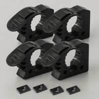 4 Pieces Quick Release Clamp Secure Rubber Clamp with Mounting Hardware Holder Slimline for off Roaders, Roof Racks