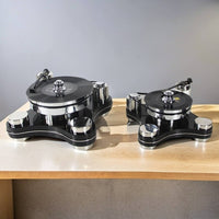 Minimalist Audio Disc Player Decor Modern Vinyl Turntable Ornament Stainless Steel Look Turntable Ornament Decorative Display Piece for Showroom, Hotel Lobby, Club