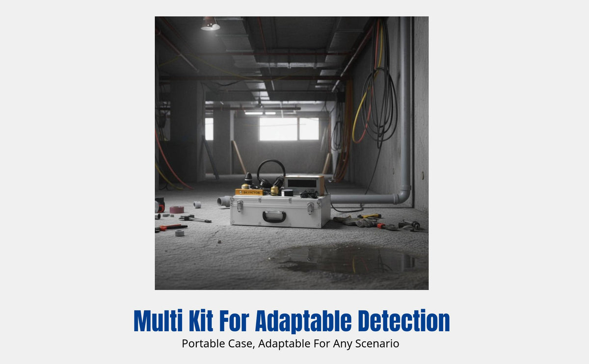 High-Precision Leak Detector for Water Underground Pipelines, Floor Heating, Adjustable, Portable