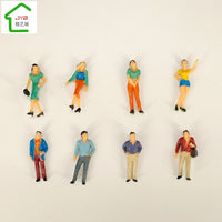 DIY Architectural Sand Table Figures Miniature Multi-Pose Colored Model People