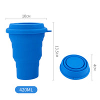 Collapsible Silicone Water Bottle, Portable & High-Temperature Resistant for Outdoor Sports