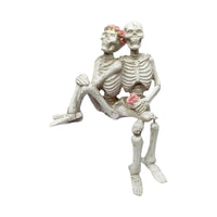Skeleton Figurine Gothic Skeleton Decor Freestanding for Mantel
