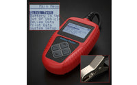 Handheld 12V Battery Tester with Alligator Clips Compact Battery Analyzer with Alligator Clips Digital Vehicle Tool for Mechanics