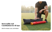 Agility Ladder Flexible Rungs Speed Ladder Easy Setup Agility Training Set for Athletes, Coaches, Outdoor, Gym