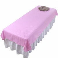 Soft & Comfortable Massage Table Sheet with Face Hole Breathable Spa Bed Cover with Face Hole Machine Washable for Estheticians, Health Club
