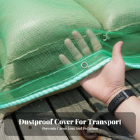 Ship Hold Cover Mesh Sun Resistant Debris Management Net Sturdy Polyester Heavy Duty Trailer Netting for Companies, Movers, Docks, Barges, Moving
