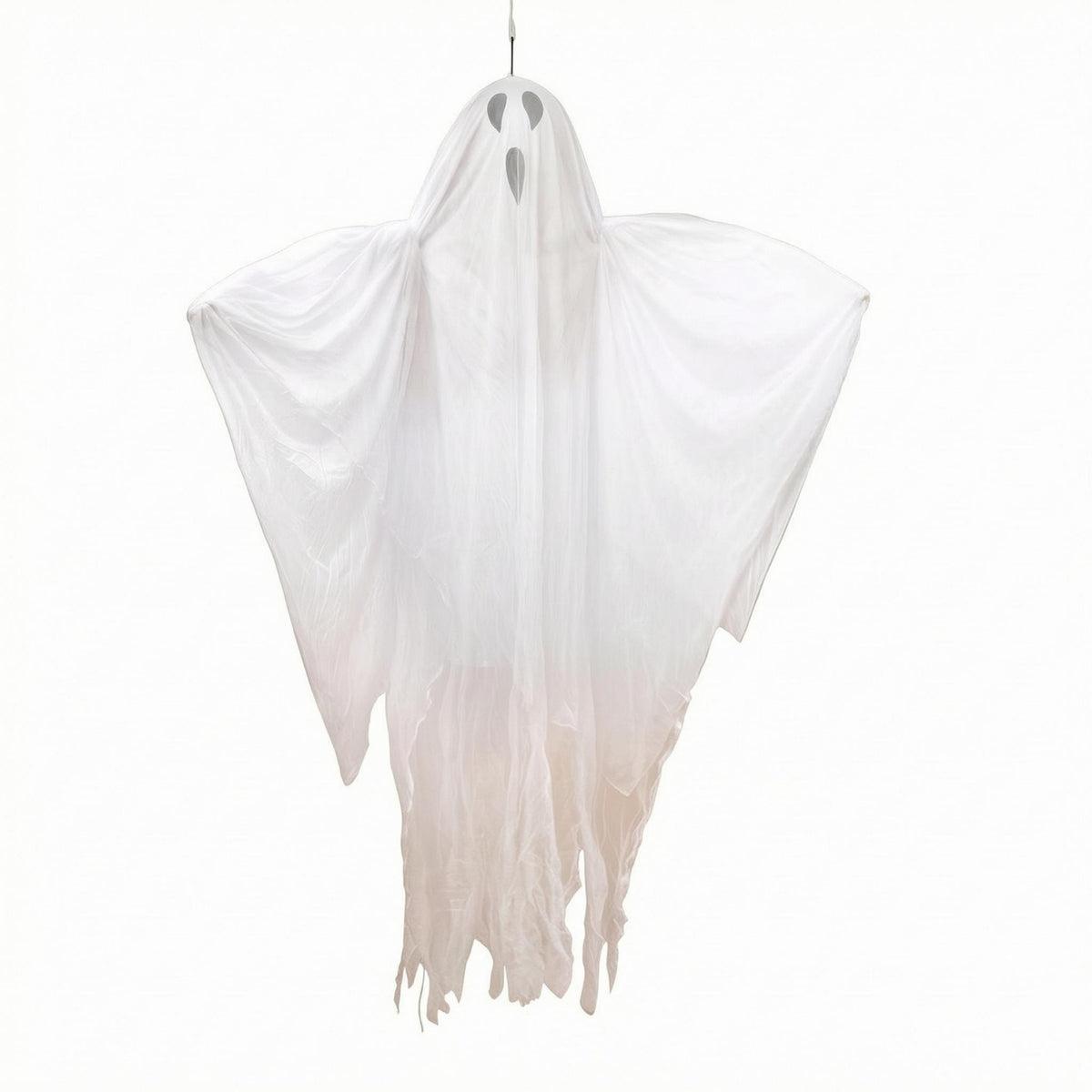 Sound Activated Ghost Draped Light up Ghost Prop Electric Interactive for Haunted House, Halloween Party