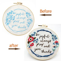 DIY 3D Ribbon Embroidery Kit for Beginners - Portuguese Artist Design