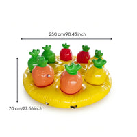 Carrot Pulling Game Recessed Openings Inflatable Carrot Game PVC-Like Inflatable Mat for Groups, Teams