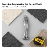Carpet Installation Tool Kit Sturdy Duty Carpet Laying Tool Set Adjustable Length DIY Easy-to-Use for Installers