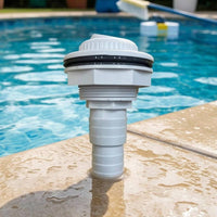 Hex Collar Pool Nozzle Fitting Black Sealing Seal Pool Filter Hose Adapter White Plastic Hose Barb Adapter Compact