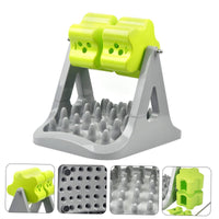 Mental Stimulation Roller Food Dispensing Toy Promotes Healthy Eating Slow Feeder Brain-Teaser Toy Non-Slip Base Interactive Feline and Dog Feeder Easy to Assemble for Dogs, Cats, Indoor