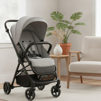 Wear Resistant Bumper Bar with PU Leather Cover Comfortable Stroller Bumper Bar Soft Stroller Armrest Convenient for Toddlers