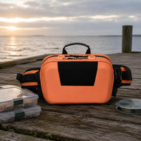 Wearable Hard-Shell Tackle Bag Zippered Waist Tackle Bag Long-Lasting Fishing Fanny Pack Lightweight for Anglers