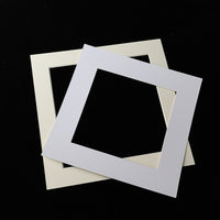 Square Photo Frame Mat Board White Cardboard for Picture Wall Mounting