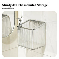 Adhesive Storage Cylinder Waterproof Shower Caddy Adhesive Mount Easy to Install