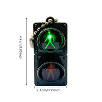 Bead Chain LED Traffic Light Keychain Novelty Design Traffic Light Keychain Compact Size Fashion Accessory Lightweight for Keys