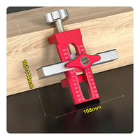 2 Pieces Adjustable Cabinet Door Jig with Boring Bit Metal Cabinet Door Jig Accurate for Woodworkers