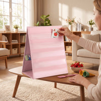 Freestanding Tabletop Pocket Chart Foldable Desktop Pocket Chart Compact Long-Lasting for Teachers, Tutors, Classroom, Small-Group Teaching