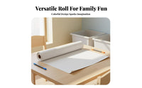Thick Kids Drawing Paper Roll Even Surface Doodle Paper Roll Long-Lasting and Tear-Resistant Art Supplies for Toddlers, Teachers, Students, Kindergarten, Daycare, School, Home