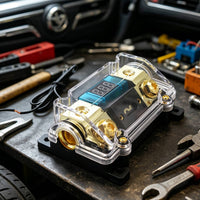 Car Audio Fuse Block with Digital Display High Temperature Resistant Vehicle Power Distributor Box Automotive Electronic Part