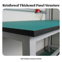 High Load Capacity Anti-Static Workbench Multi-Functional Heavy-Duty Work Table Cold-Rolled Steel Frame Heavy Duty Workbench Wear-Resistant for Warehouse Personnel, Factory Workers, Laboratory Personnel, Laboratoryoratory Oratory, Cleanroom, Garage
