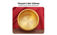 Fortune Bowl Wealth Basin Smooth Interior Embossed