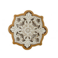 Floral Scroll Wall Decor Distressed Finish House Decoration Vintage Style for Home Decor