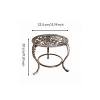 Wrought Iron Plant Stand Freestanding Wrought-Iron Flowers Stand Indoor Metal Plant Holder for Sunroom